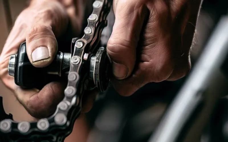 Jak naciągnąć łańcuch w rowerze z przerzutkami w piaście bez błędów